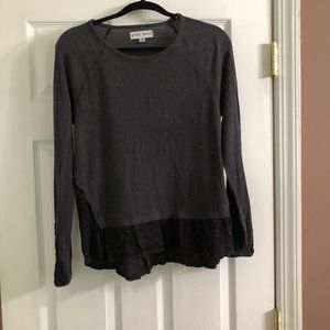 Sweater with design on bottom